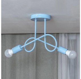 Plafoniera OXFORD 2xE27/15W/230V blu