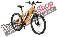 Bicicletta Elettrica A Pedalata Assistita Z-Tech ZT-85 Maira 250W 36V 12Ah colore Arancione