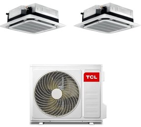Climatizzatore TCL cassetta 12000+12000 BTU inverter MN12SS0 + MT1821 R32 A++ dual split