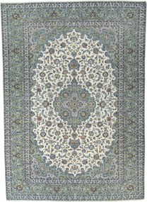 Kashan Tappeto 420x300 Beige (Iran) Annodato A Mano