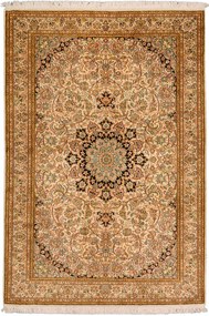 Cashmere Silk Tappeto 170 x 120 Beige (Indian) Annodato A Mano
