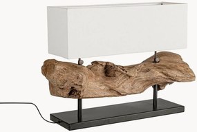 Lampada da tavolo in legno di teak Naga