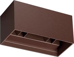 Ideal Lux - Lampada da parete LED per esterni ATOM LED/25W/230V CRI 90 IP54 marrone