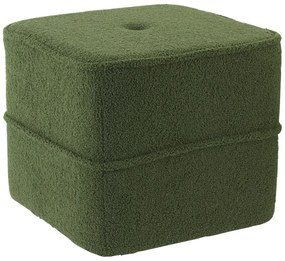 Pouf verde oliva 40x40 cm Kiki - Light &amp; Living