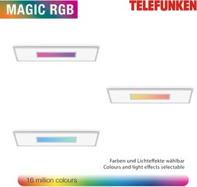 Pannello LED RGBW dimmerabile LED/20W/230V argento + telecomando