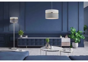 Argon 4285 - Lampadario su filo KASER 1xE27/15W/230V grigio/bianco/ottone