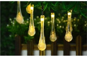 Catena luminosa solare a LED con sensore crepuscolare 20 LED / 0,72 W / 1,2 V 600 mAh 4,7 m IP44