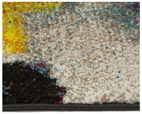 Tappeto blu e giallo , 120 x 170 cm Lienzo - Universal