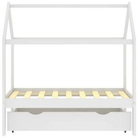 Giroletto per Bambini Cassetto Bianco in Pino Massello 70x140cm