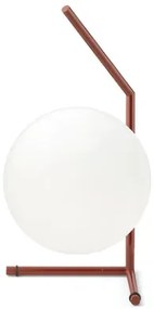 FLOS IC T1 Low Lampada da tavolo luce diffusa 20 cm Rosso burgundy