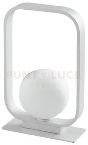 Lume roxy bianco 1 luce attacco g9 16x26cm in alluminio e sfera in ...