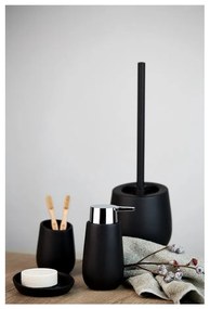Tazza in ceramica nera per spazzolini da denti Badi - Wenko