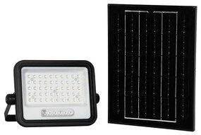 Faretto solare dimmerabile a LED 100W/3,2V IP65 5000 mAh nero + telecomando
