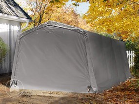 TOOLPORT 3,3x6,2m tenda garage, PVC 500, grigio - (8032)