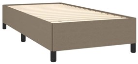 Giroletto a molle con materasso tortora 100x200 cm in tessuto