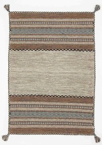 Kilim Tappeto 90x60 Beige (Indian) Tessuto A Mano