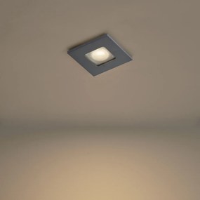 Set di 6 faretti da incasso moderni canna di fucile quadrati IP44 - Qure