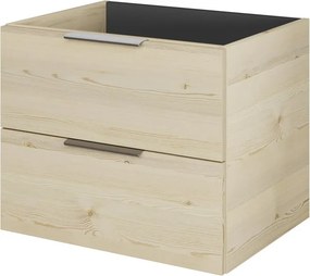 Mobile da bagno sospeso Madeo di Pelipal L 59 x H 48 x P 45 cm pino polar, 2 cassetti