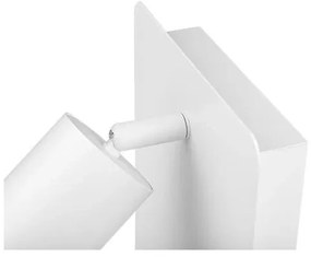 Faretto da parete con mensola e USB caricatore 1xGU10/35W/230V bianco