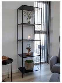 Libreria nera in frassino 51x170 cm Vita - House Nordic