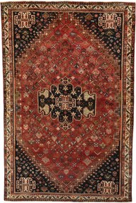 Shiraz Tappeto persiano 170x250 Rosso (Iran) Annodato A Mano