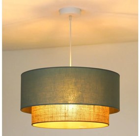 Duolla - Lampadario a sospensione con filo BOHO 1xE27/15W/230V diametro 45 cm verde/marrone