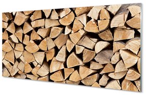Quadro acrilico Legno legna da ardere 100x50 cm