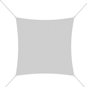 Vela Ombreggiante Quadrata Parasole Tenda Da Sole 180 gr/m&sup2; Traspirante Anti UV Impermeabile Resistente Esterno Giardino Piscina Terrazzo Funi Ancoraggio Occhielli In Acciaio (3.6 x 3.6 m, Bianco)