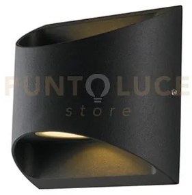 Applique biemissione led veyron nera 7w 840lm cct 3000k / 4000k ip5...