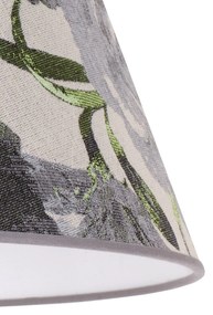 Duolla Paralume Sofia altezza 31 cm, motivo floreale grigio
