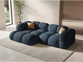 Divano angolare blu scuro (con penisola a sinistra/con chaise lounge) Loretto – Cosmopolitan Design