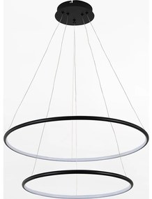 Zuma Line PL201004B-2BK - Lampadario LED a sospensione con filo MARSEILLE LED/40W/230V nero