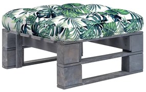 Ottomana Da Giardino Pallet İn Legno Di Pino Impregnato Grigio /