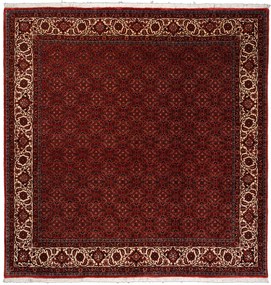 Bidjar Tappeto 210x210 Rosso (Iran) Annodato A Mano