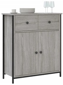 Credenza grigio sonoma 70x30x80 cm in legno multistrato