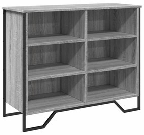 Credenza grigio sonoma 91x35,5x74,5 cm in legno multistrato