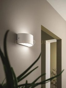 Applique linus bianca 1 luce attacco e27 l.25cm biemissione ip44