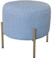 Pouf Poggiapiedi 40 cm in Tessuto Kate Grigio Scuro