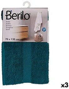 Telo da bagno Azzurro 70 x 130 cm (3 Unità)