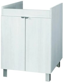 Mobile lavanderia Exe 2 ante in truciolare olmo perla P 60 x L 60 x H 84 cm
