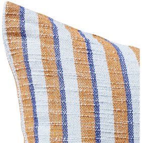 Cuscino in cotone blu-marrone Rita, 50 x 50 cm - Hübsch