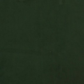 Poggiapiedi verde scuro 45x29,5x35 cm in velluto