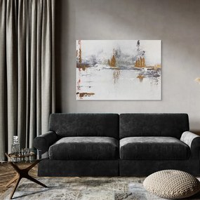 Quadro con elementi dipinti a mano 100x70 cm Horizon – Styler