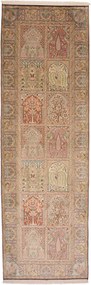 Cashmere Silk Tappeto orientale 300 x 90 (Indian) Annodato A Mano
