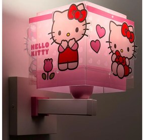 Dalber 73269 - Applique da parete per bambini HELLO KITTY 1xE27/15W/230V rosa