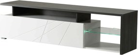 MISTIE - porta tv anta decorata moderno minimal in legno
