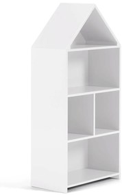 Kave Home - Libreria a casetta per bambini Celeste in MDF bianca 50 x 105 cm