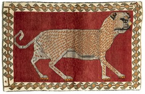 Gabbeh Tappeto 160x100 Rosso (Iran) Annodato A Mano