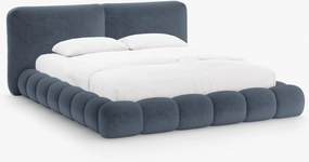 Letto imbottito Solange con contenitore in chenille Perfect Harmony – 160x200 cm