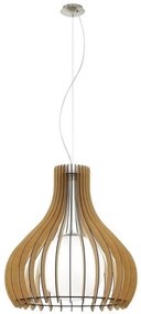 Eglo 61719 - Lampadario a sospensione con filo TINDORI 1xE27/60W/230V diametro 60 cm marrone